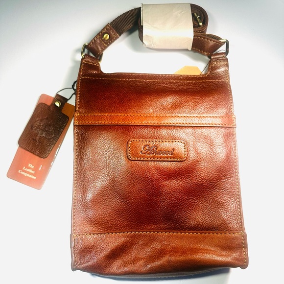 NWT Ashwood Brown Leather Crossbody Bag - Picture 7 of 12